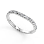 Load image into Gallery viewer, Roselyn French Pave Flush Fit 4 Prong Cushion Cut Diamond Engagement Ring - Nivetta
