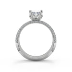 Load image into Gallery viewer, Sabrina Knife Edge Pave Double Sided Princess Cut Diamond Engagement Ring - Nivetta
