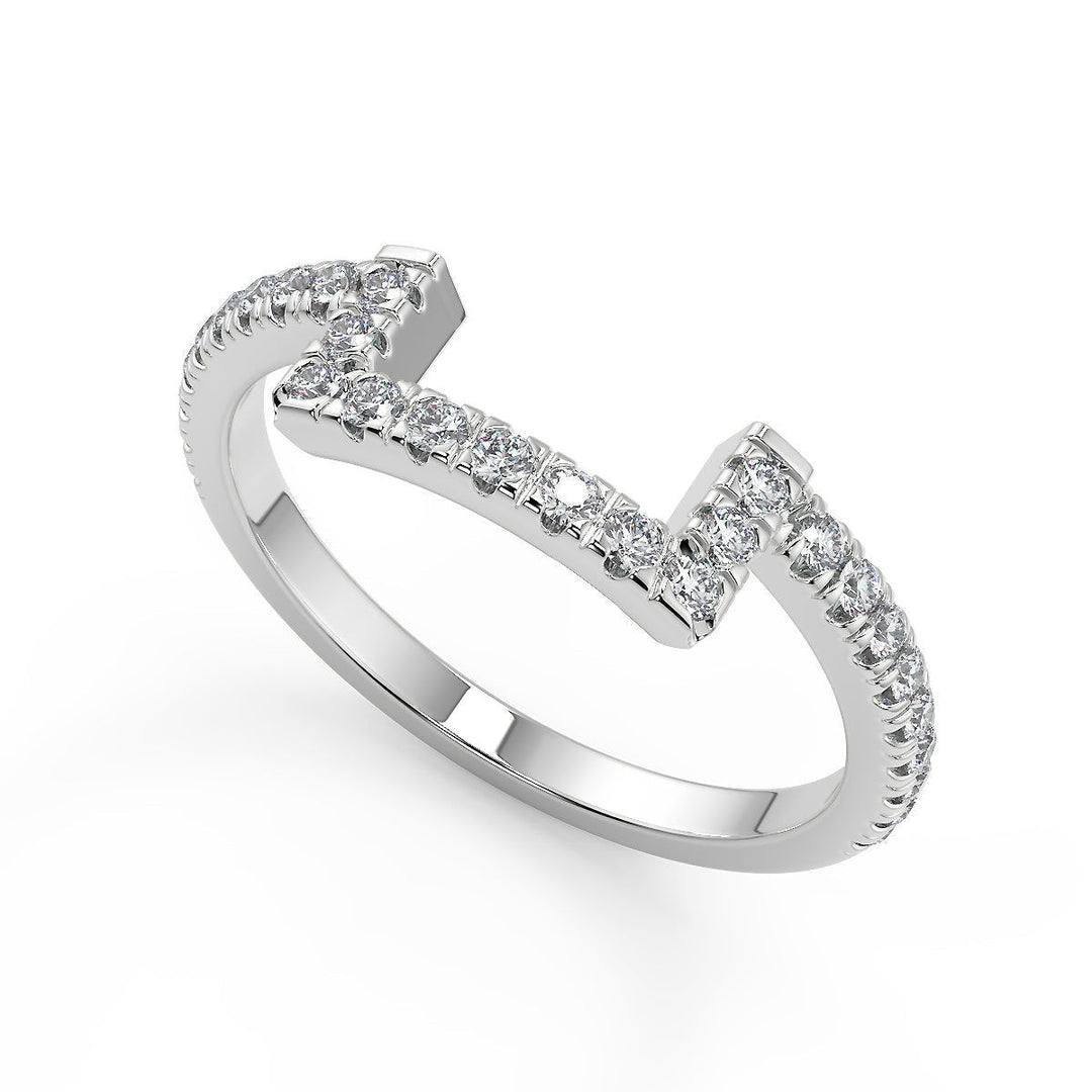 Sanai Micro Pave Halo Princess Cut Diamond Engagement Ring - Nivetta