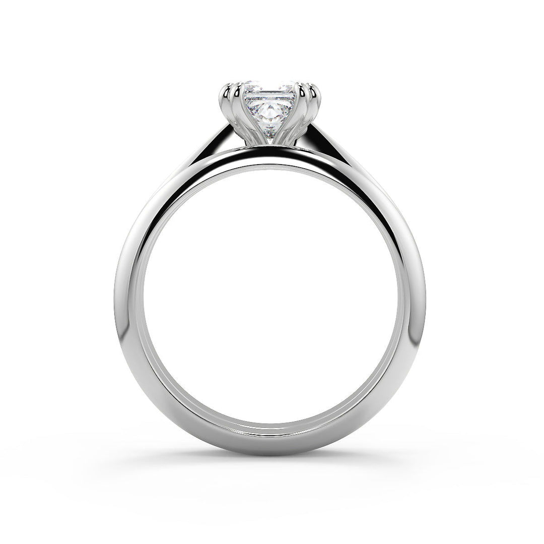 Sarai Double Prong Solitaire Princess Cut Diamond Engagement Ring - Nivetta