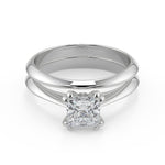 Load image into Gallery viewer, Sarai Double Prong Solitaire Princess Cut Diamond Engagement Ring - Nivetta
