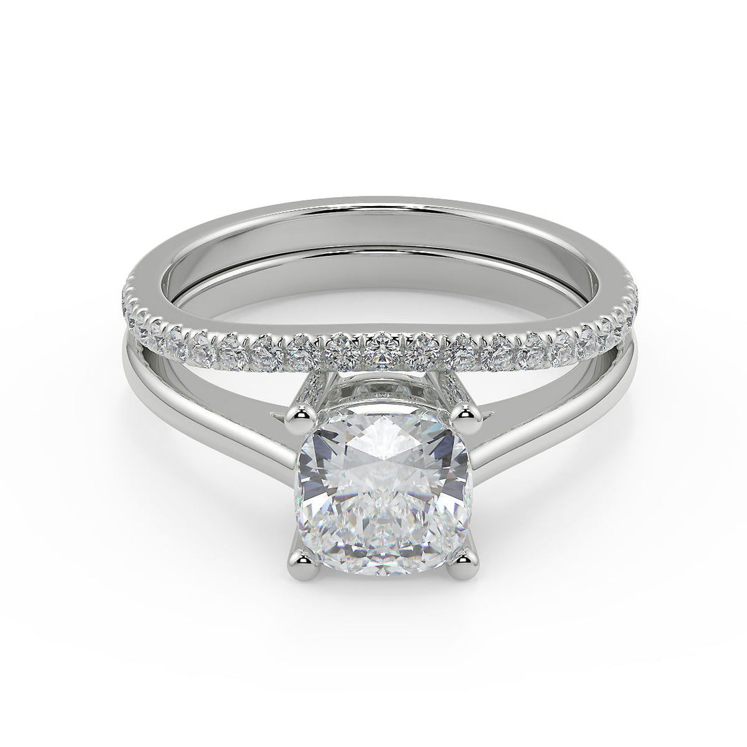 Sienna Four Prong Cushion Cut Diamond Engagement Ring - Nivetta