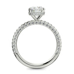 Load image into Gallery viewer, Sonya Cushion Cut Pave Hidden Halo Engagement Ring Setting - Nivetta

