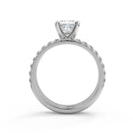 Load image into Gallery viewer, Talia Classic Pave 4 Prong Princess Cut Diamond Engagement Ring - Nivetta
