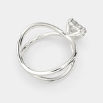Load image into Gallery viewer, Tatiana Heart Cut Solitaire Split Shank Engagement Ring Setting - Nivetta
