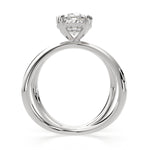 Load image into Gallery viewer, Tatiana Oval Cut Solitaire Split Shank Engagement Ring Setting - Nivetta
