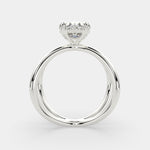 Load image into Gallery viewer, Tatiana Oval Cut Solitaire Split Shank Engagement Ring Setting - Nivetta

