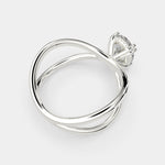 Load image into Gallery viewer, Tatiana Oval Cut Solitaire Split Shank Engagement Ring Setting - Nivetta

