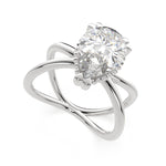 Load image into Gallery viewer, Tatiana Pear Cut Solitaire Split Shank Engagement Ring Setting - Nivetta
