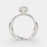 Load image into Gallery viewer, Tatiana Pear Cut Solitaire Split Shank Engagement Ring Setting - Nivetta
