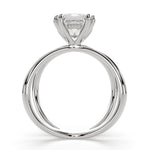 Load image into Gallery viewer, Tatiana Princess Cut Solitaire Split Shank Engagement Ring Setting - Nivetta
