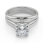 Load image into Gallery viewer, Tessa 4 Prong Claw Solitaire Cushion Cut Diamond Engagement Ring - Nivetta
