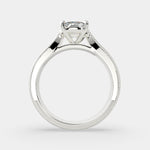 Load image into Gallery viewer, Valentina Cushion Cut Solitaire Tapered Milgrain Engagement Ring Setting - Nivetta
