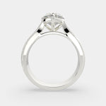 Load image into Gallery viewer, Valentina Heart Cut Solitaire Tapered Milgrain Engagement Ring Setting - Nivetta
