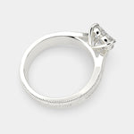 Load image into Gallery viewer, Valentina Heart Cut Solitaire Tapered Milgrain Engagement Ring Setting - Nivetta
