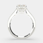 Load image into Gallery viewer, Valentina Round Cut Solitaire Tapered Milgrain Engagement Ring Setting - Nivetta
