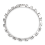 Load image into Gallery viewer, Viridiana Princess Cut Diamond Tennis Bracelet Prong Set (8 ctw) - Nivetta

