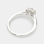 Load image into Gallery viewer, Xenia Cushion Cut Halo Pave Solitaire Engagement Ring Setting - Nivetta
