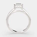 Load image into Gallery viewer, Xenia Radiant Cut Halo Pave Solitaire Engagement Ring Setting - Nivetta
