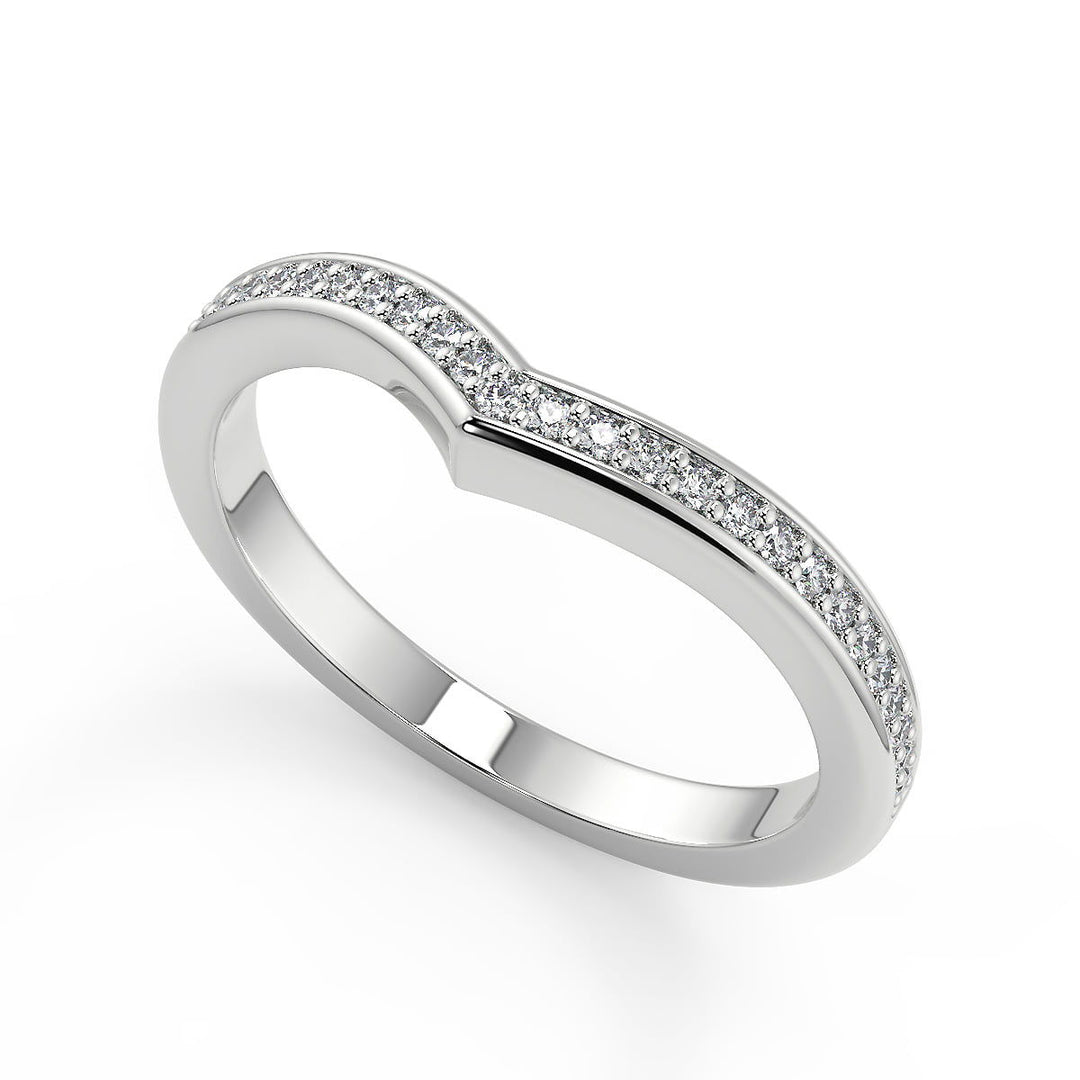 Zaria Bypass Micro Pave Princess Cut Diamond Engagement Ring - Nivetta