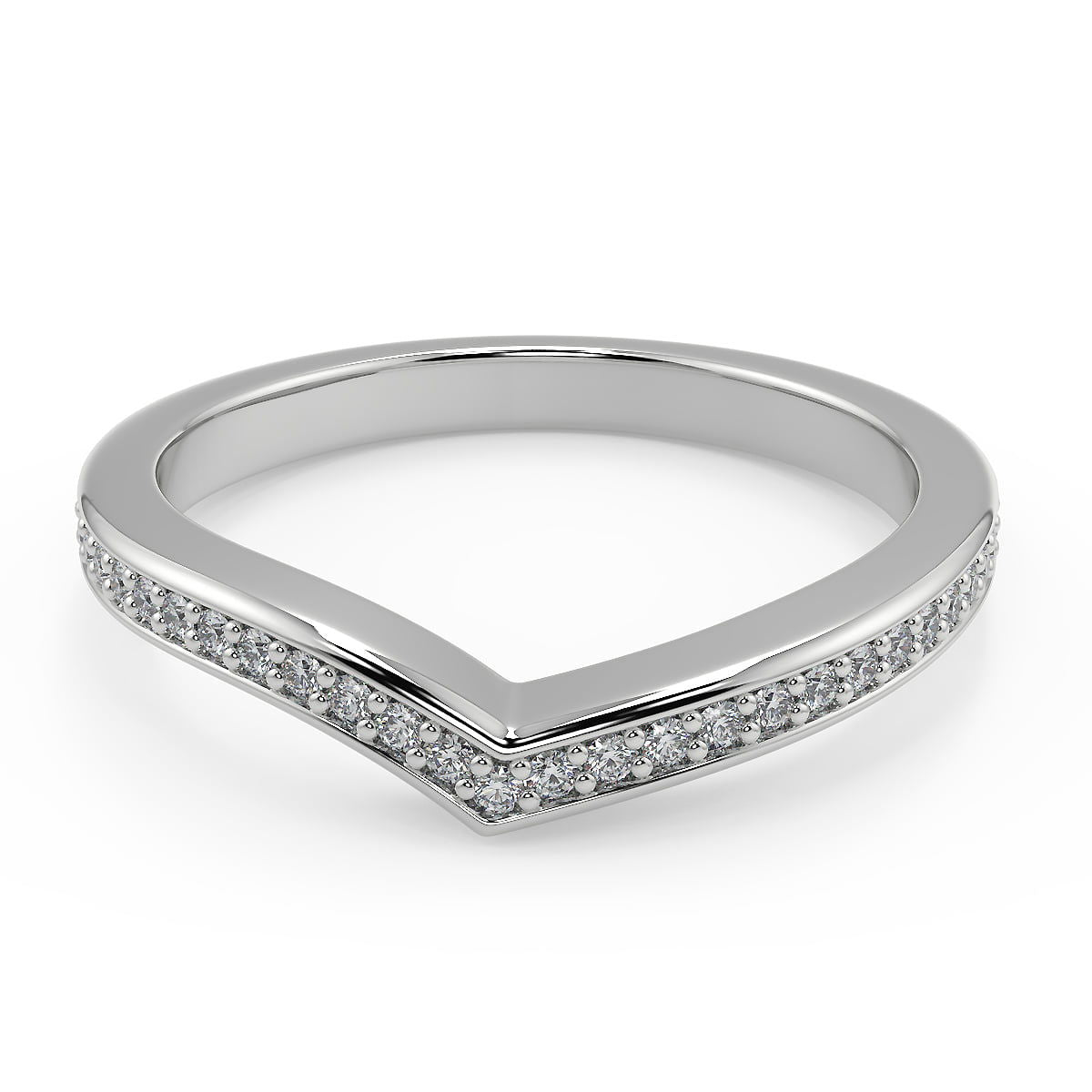 Zaria Bypass Micro Pave Princess Cut Diamond Engagement Ring - Nivetta