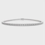 Load and play video in Gallery viewer, Eleonora Round Cut Diamond Tennis Bracelet Prong Set (2 ctw)
