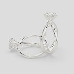 Load and play video in Gallery viewer, Tatiana Round Cut Solitaire Split Shank Engagement Ring Setting
