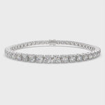 Load and play video in Gallery viewer, Lysandra Round Cut Diamond Tennis Bracelet Prong Set (6 ctw)
