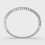 Load and play video in Gallery viewer, Thessaly Princess Cut Diamond Bangle Bracelet Shared Prong Hinged (4 ctw)
