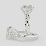 Load and play video in Gallery viewer, Ada Princess Cut Halo Pave Engagement Ring Setting
