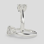 Load and play video in Gallery viewer, Hana Princess Cut 3 Stone Engagement Ring Setting
