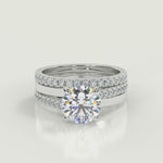 Load and play video in Gallery viewer, Caylee Promise Pave Round Cut Diamond Engagement Ring

