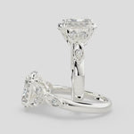 Load and play video in Gallery viewer, Ada Radiant Cut Halo Pave Engagement Ring Setting
