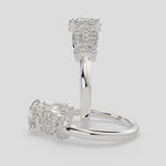 Load and play video in Gallery viewer, Nadia Radiant Cut Pave Milgrain Engagement Ring Setting
