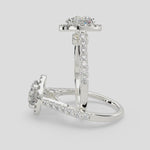 Load and play video in Gallery viewer, Bianca Round Cut Halo Pave Engagement Ring Setting
