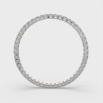 Load and play video in Gallery viewer, Calpurnia Round Cut Diamond Bangle Bracelet Prong Set (10 ctw)
