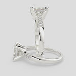 Load and play video in Gallery viewer, Federica Princess Cut 4 Prong Engagement Ring Setting
