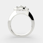 Load image into Gallery viewer, Amalia Pear Cut Halo Pave Engagement Ring Setting
