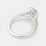 Load image into Gallery viewer, Bianca Oval Cut Halo Pave Engagement Ring Setting
