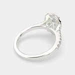 Load image into Gallery viewer, Bianca Pear Cut Halo Pave Engagement Ring Setting
