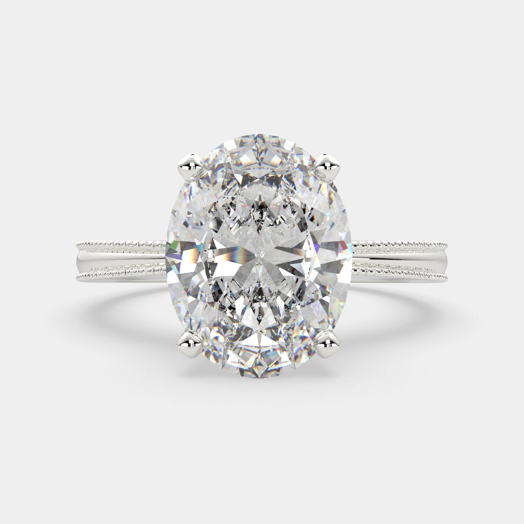 Camilla Oval Cut Solitaire Engagement Ring Setting
