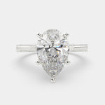 Load image into Gallery viewer, Camilla Pear Cut Solitaire Engagement Ring Setting
