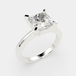 Load image into Gallery viewer, Camilla Princess Cut Solitaire Engagement Ring Setting
