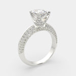 Load image into Gallery viewer, Daria Oval Cut Pave 6 Prong Engagement Ring Setting
