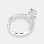 Load image into Gallery viewer, Daria Oval Cut Pave 6 Prong Engagement Ring Setting
