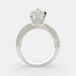 Load image into Gallery viewer, Daria Pear Cut Pave 6 Prong Engagement Ring Setting
