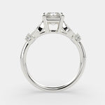 Load image into Gallery viewer, Daria Radiant Cut Pave 6 Prong Engagement Ring Setting
