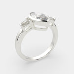Load image into Gallery viewer, Emilia Marquise Cut Trilogy 3 Stone Engagement Ring Setting
