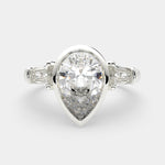 Load image into Gallery viewer, Emilia Pear Cut Trilogy 3 Stone Engagement Ring Setting
