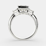Load image into Gallery viewer, Emilia Princess Cut Trilogy 3 Stone Engagement Ring Setting
